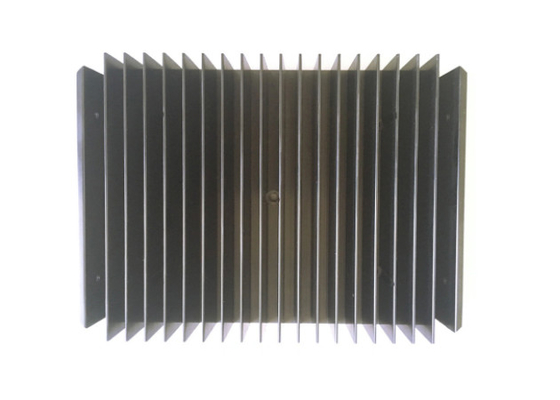 Black Anodized 6060 Aluminum Heatsink Extrusion Profiles T66