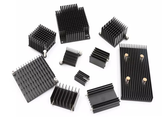 Electrophoretic Radiator Aluminum Heatsink Extrusion Profiles Sand Blasting