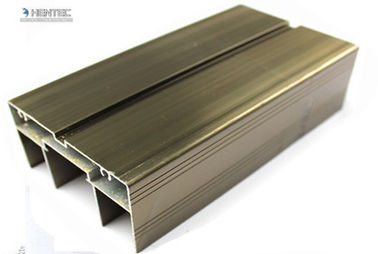 2.0 MM Thick Champagne Anodized Aluminum Door Extrusions For Silding Door / Casement Door