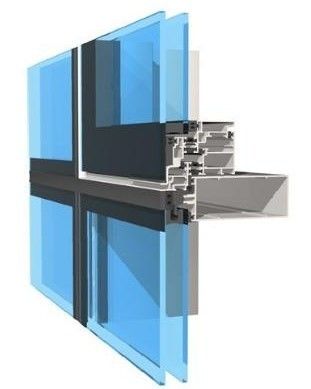 T66 Aluminum Curtain Wall Profile