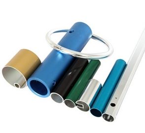 Powder Coated Anodized Aluminum Extruded Tubing / Aluminum Round Tubing With CNC Machining