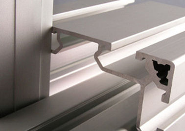 Trains Machinery 6005 / 6061 Aluminum Profile , Clear / Satin Aluminum Extrusion Bar