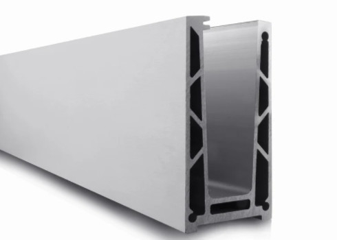 Anodized Aluminum Hand Railing U Channel Glass Alloy 6063 T5