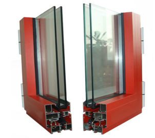 Powder Painted  profile aluminum extrusions With Finished Machining