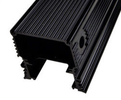Black Anodized Aluminum Extrusions For Electronics / Electrical Cover / Electronic Enclosure