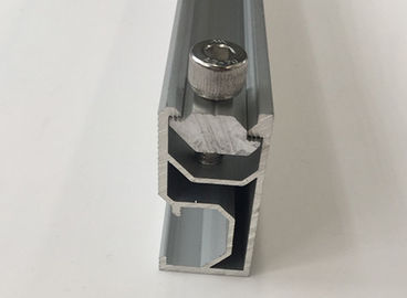 Industrial Aluminum 6063 Customized Solar Mounting Rails With Powder Painting