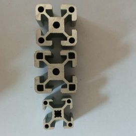 Clear / Silver Extrusion Industrial 6005 Aluminum Profile , Aluminium Extrusion Profile For Assembly Line