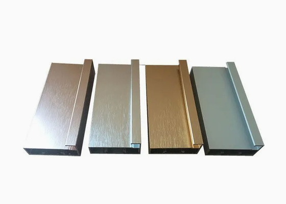 Brushed And Color Anodized Industrial Aluminum Extruded Sections Profile With CNC Machining