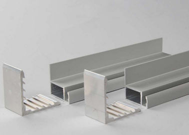 Silvery Anodized Solar Panel Aluminium Frame 6063 / 6061 With Cutting / Punching
