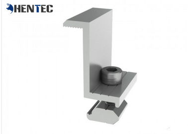 Aluminum End For Solar Roof Mounting Systems / Solar Panel Roof Mounts