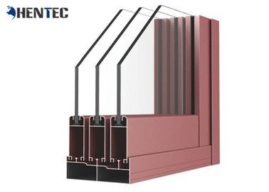 Powder Painting Aluminum Window Extrusion Profiles / Standard Aluminum Extrusion Profiles