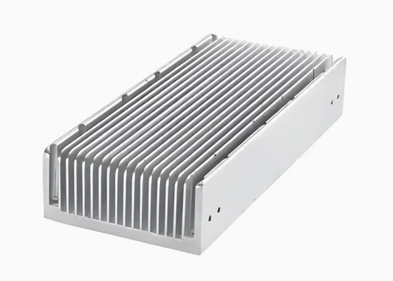 Customized Silvery Anodized Radiator Aluminium Extrusion Heat Sink Profiles