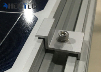 Durable Aluminium Solar Roof Mounting Systems Pv End Clamp Customized Dimensions