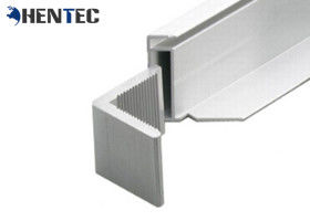 Silvery Anodised Powers Solar Frames , Aluminum Alloy Solar Panel Mounting Frame