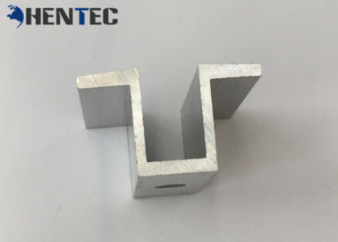6063 / 6061 / 6082 Solar Roof Mounting Systems Aluminum Extrusion Shapes Middle Clamp