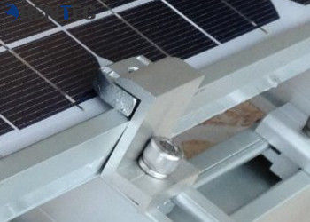PV End Clamp Solar Roof Mount System 6063- T5 Aluminium Extruded Profiles