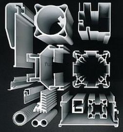 Mill Finished Industrial Aluminum Extrusion Profile T4 / T5 / T6 / T66 For Buildings