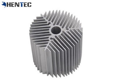 CE Silvery Anodized Aluminum Heatsink Extrusion Profiles For Led Lamp