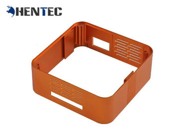 Orange Color Customized Extruded Aluminum Pcb Enclosure With Finished Machining