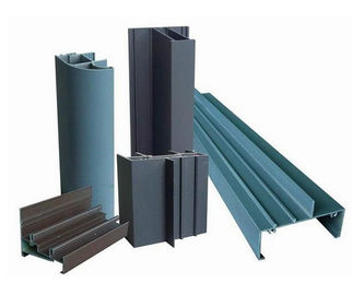 Powder Painted Profile Aluminum Extrusions 6063-T5 / 6060-T5 For Construction