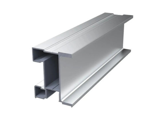 Sliver Anodised 6063 T6 Aluminum Extrusion Profile GB 5237-2008