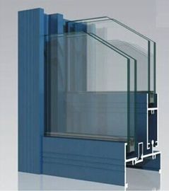 Powder Painted 6063-T5 Aluminum Window Extrusion Profiles With  tapping