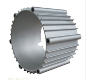 Blue Powder Painted 6082 Aluminum Extrusions Electromechanical Parts